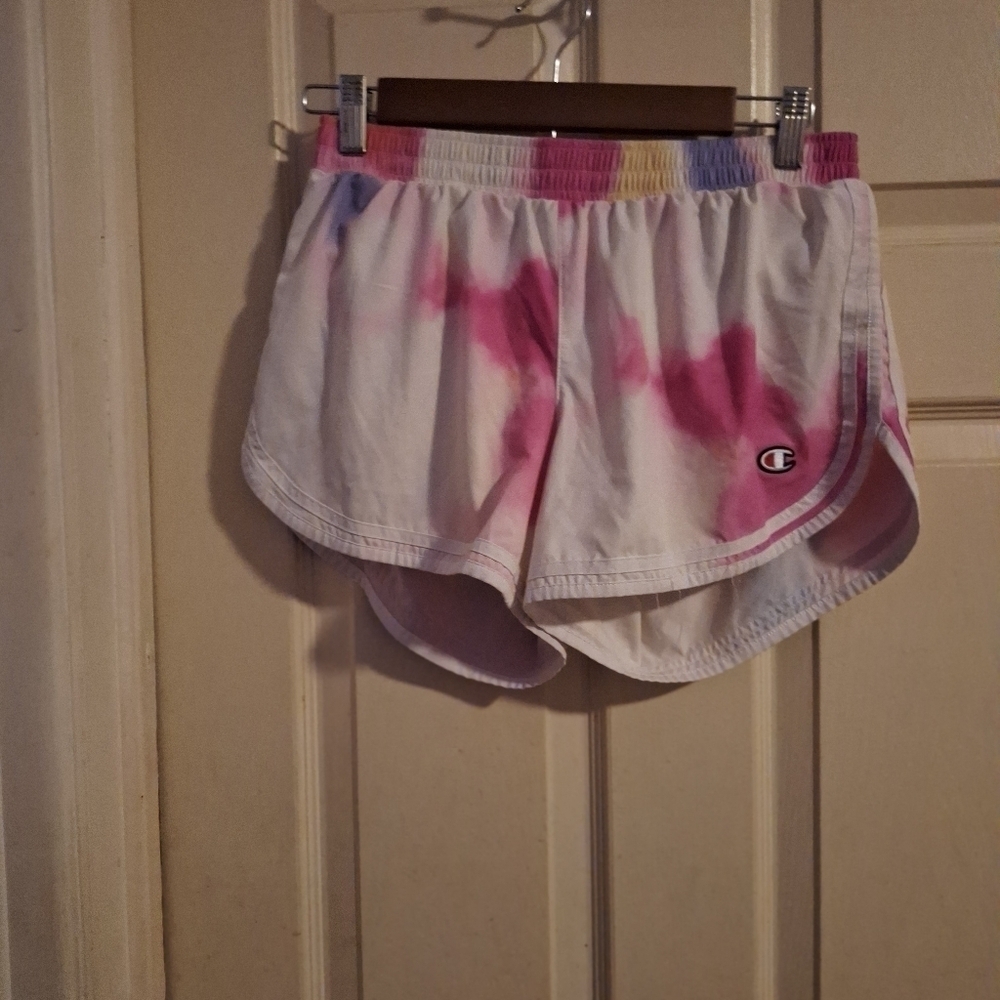 Champion Tie-dye running shorts medium